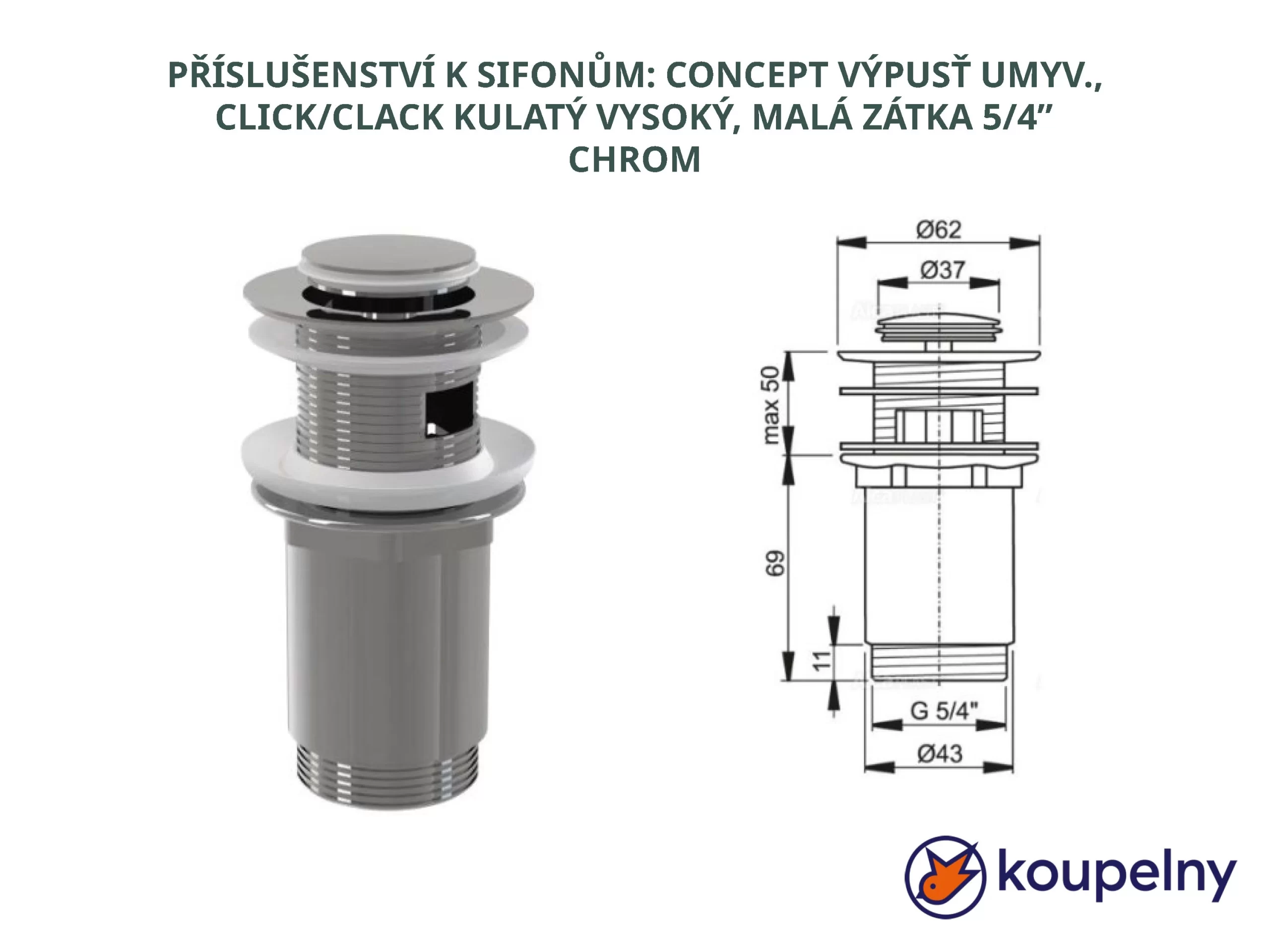 PŘÍSLUŠENSTVÍ K SIFONŮM: CONCEPT VÝPUSŤ UMYV.