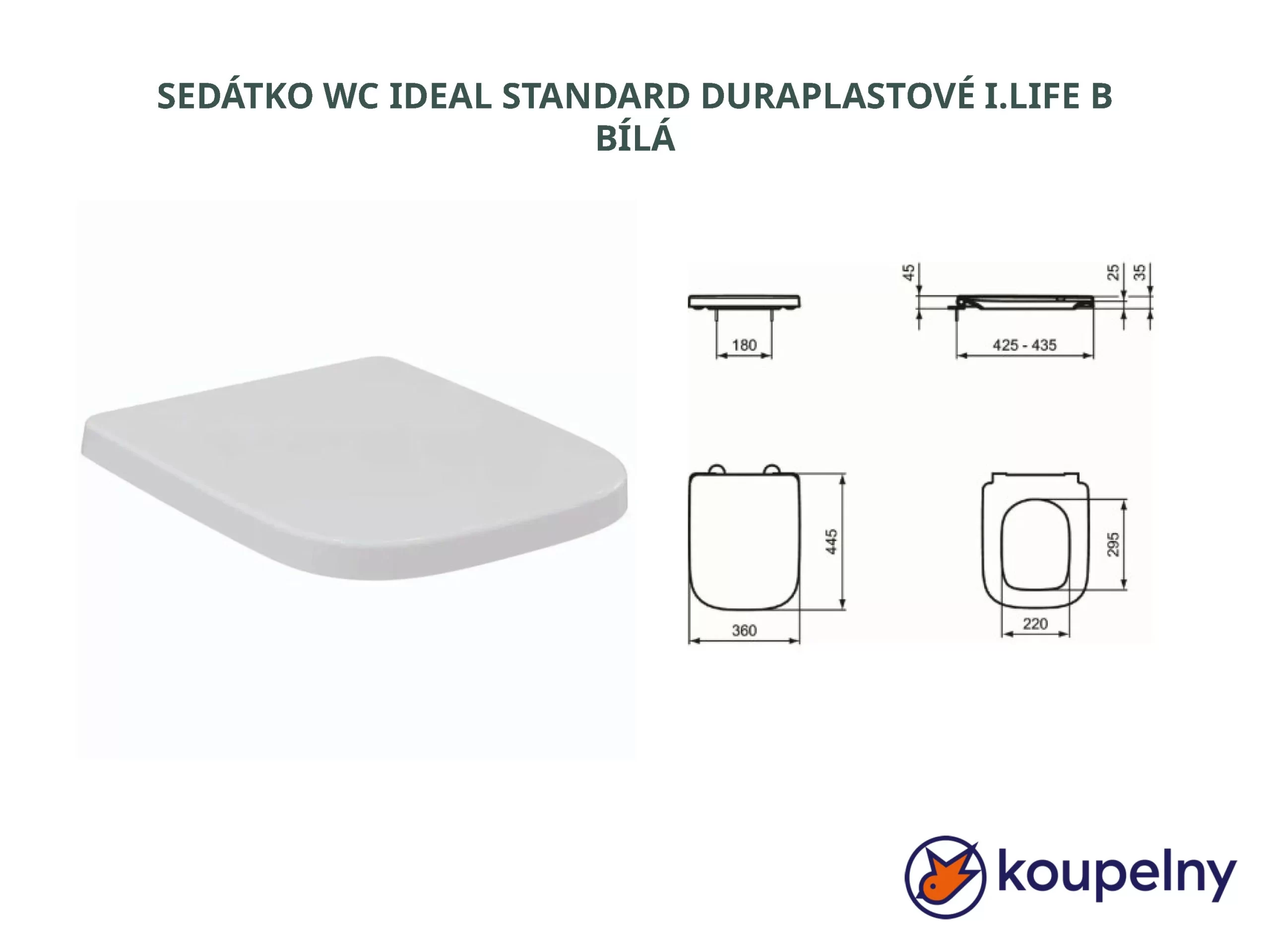 SEDÁTKO WC IDEAL STANDARD 