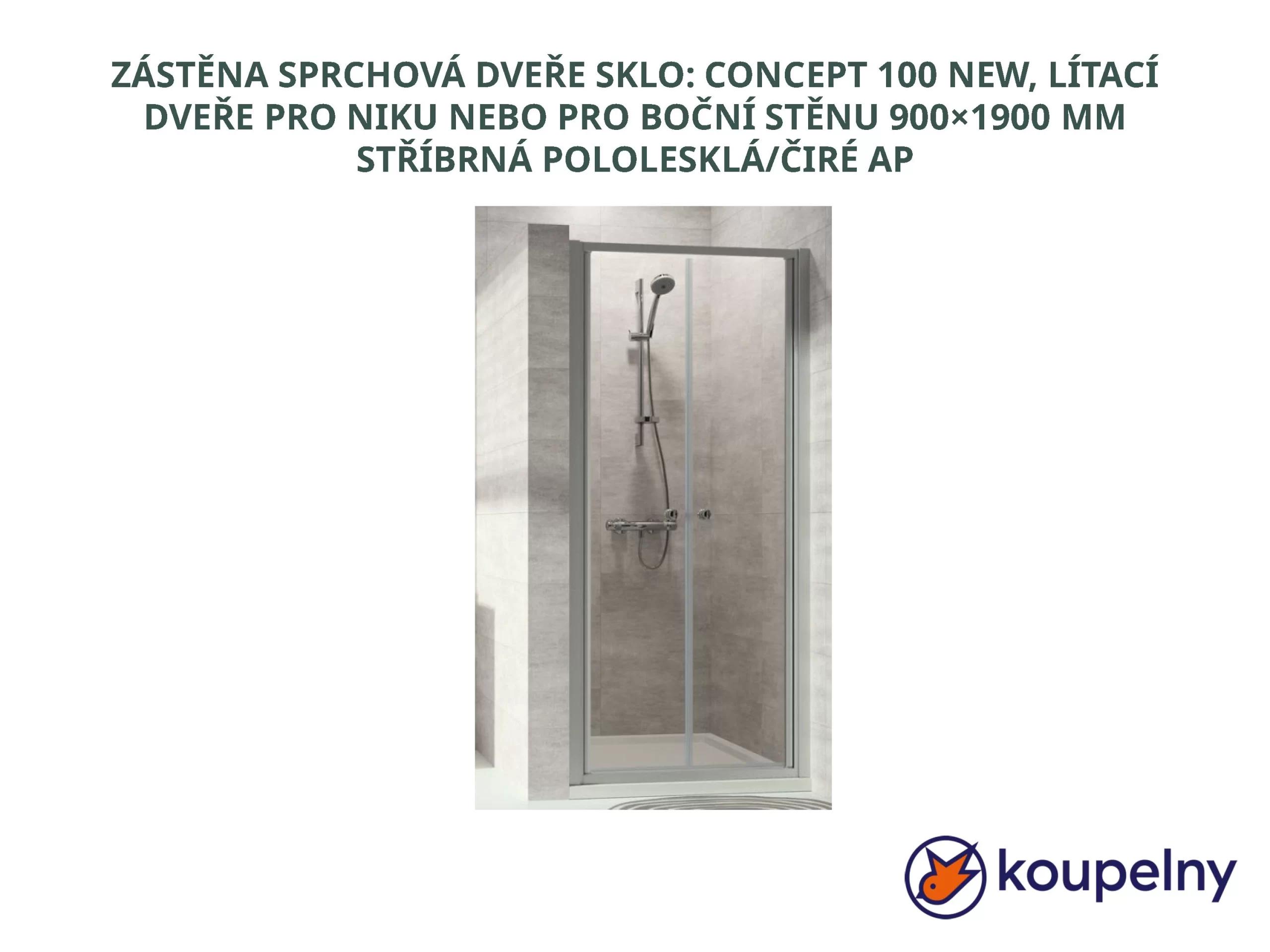 ZÁSTĚNA SPRCHOVÁ DVEŘE SKLO