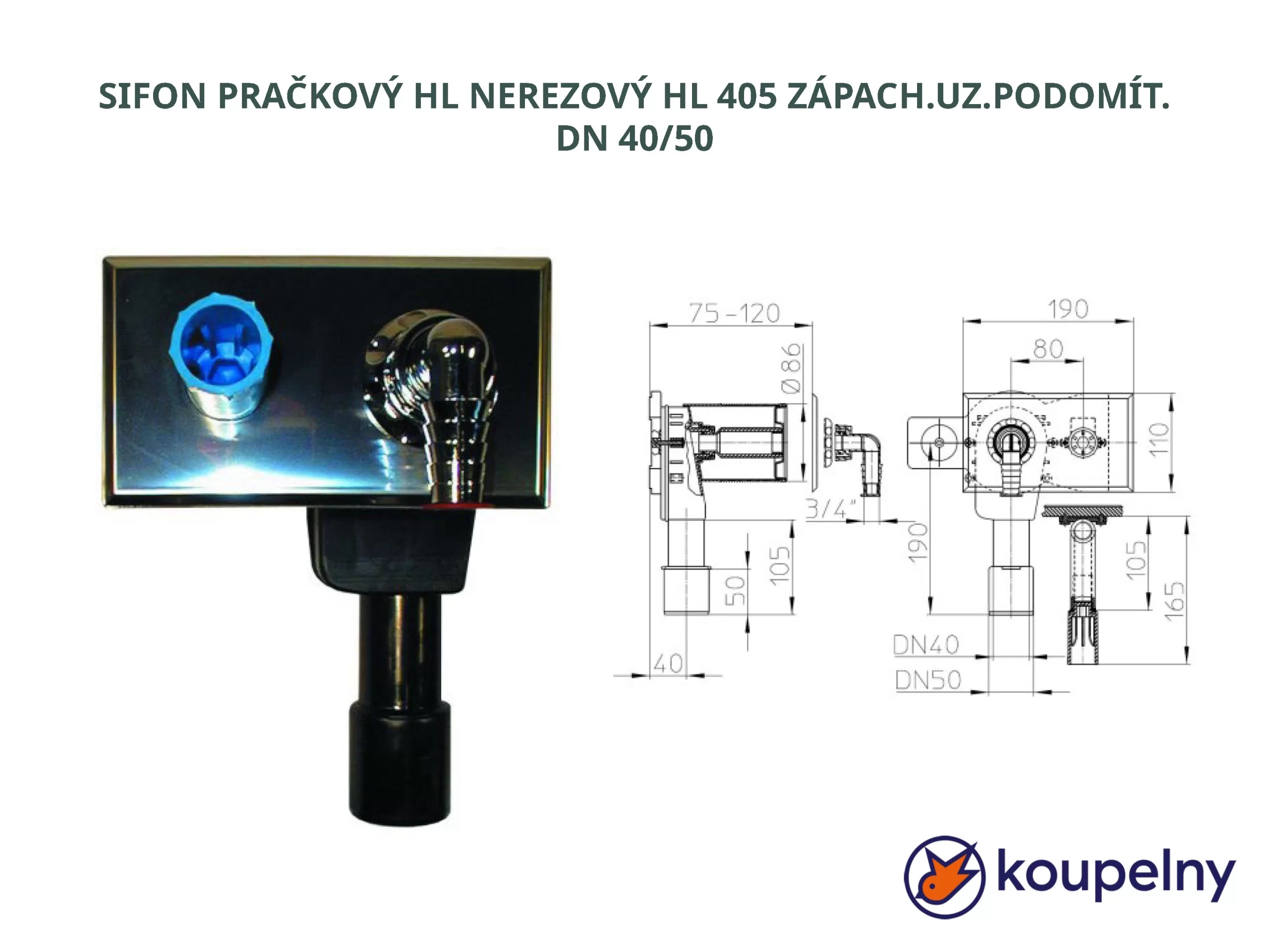 SIFON PRAČKOVÝ HL NEREZOVÝ