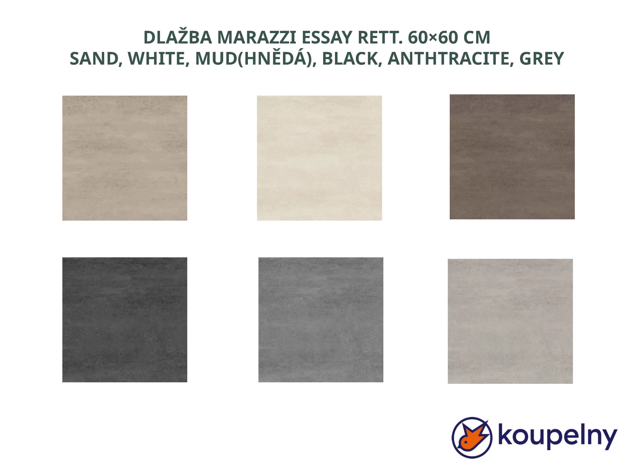 DLAŽBA MARAZZI ESSAY RETT. 60×60 CM