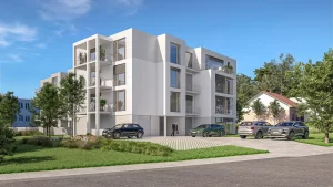 Intro obrázek Byty Maják, pohled zepředu